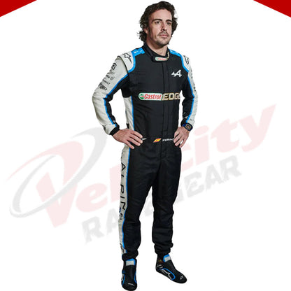 2021 FERNANDO ALONSO ALPHINE F1 RACE SUIT - Velocity Racegear-2021 FERNANDO ALONSO ALPHINE F1 RACE SUIT - Velocity Racegear-F1 Racing Suit