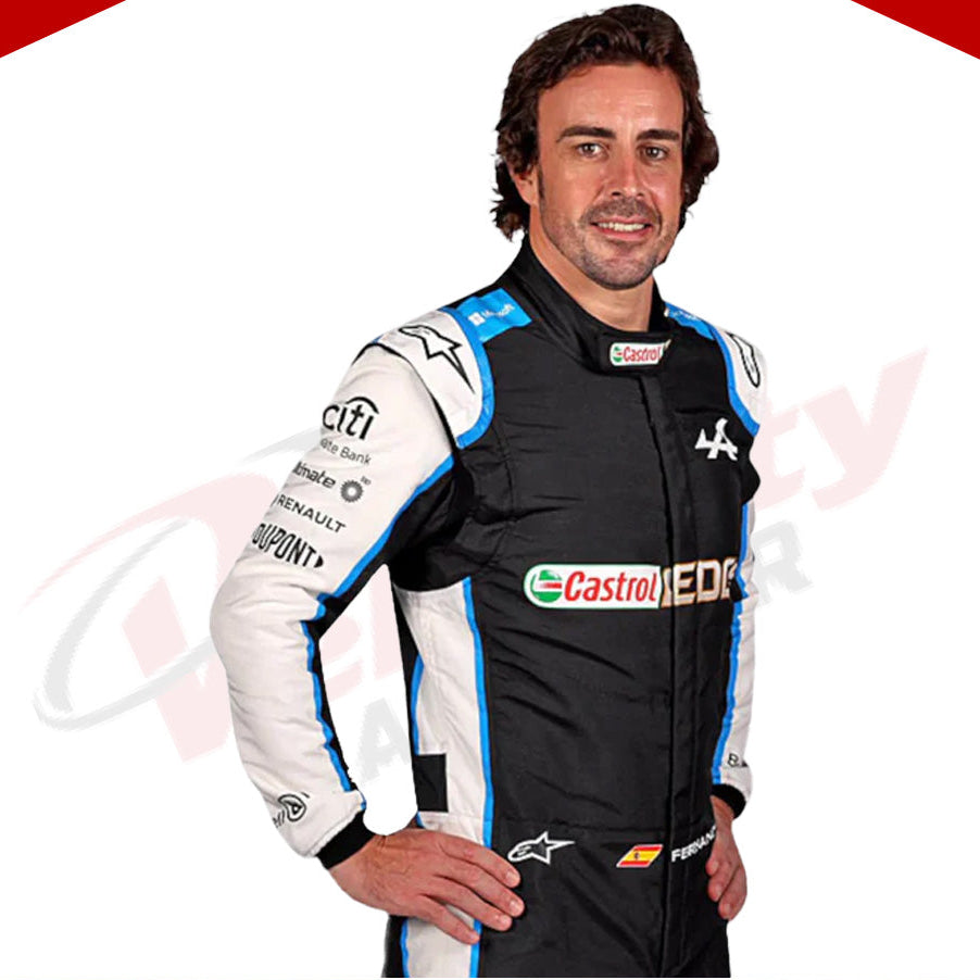 2021 FERNANDO ALONSO ALPHINE F1 RACE SUIT - Velocity Racegear-2021 FERNANDO ALONSO ALPHINE F1 RACE SUIT - Velocity Racegear-F1 Racing Suit