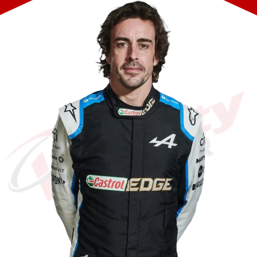 2021 FERNANDO ALONSO ALPHINE F1 RACE SUIT - Velocity Racegear-2021 FERNANDO ALONSO ALPHINE F1 RACE SUIT - Velocity Racegear-F1 Racing Suit