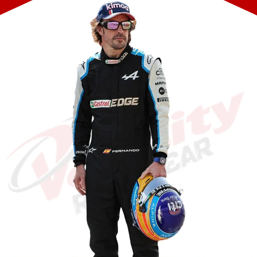 2021 FERNANDO ALONSO ALPHINE F1 RACE SUIT - Velocity Racegear-2021 FERNANDO ALONSO ALPHINE F1 RACE SUIT - Velocity Racegear-F1 Racing Suit