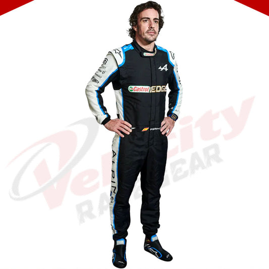 2021 FERNANDO ALONSO ALPHINE F1 RACE SUIT - Velocity Racegear-2021 FERNANDO ALONSO ALPHINE F1 RACE SUIT KIDS - Velocity Racegear-F1 Racing Suit