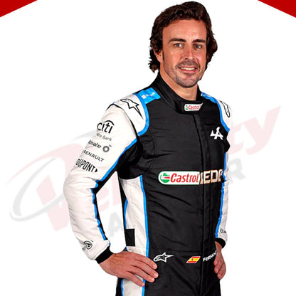 2021 FERNANDO ALONSO ALPHINE F1 RACE SUIT - Velocity Racegear-2021 FERNANDO ALONSO ALPHINE F1 RACE SUIT KIDS - Velocity Racegear-F1 Racing Suit