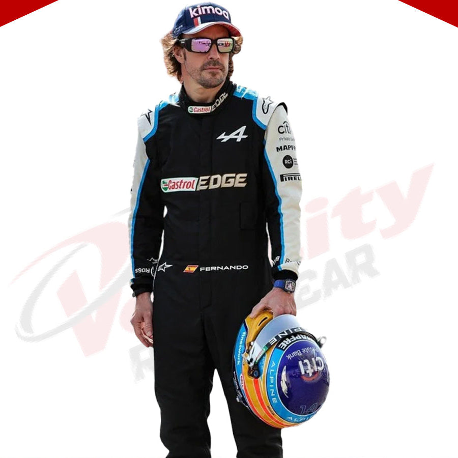 2021 FERNANDO ALONSO ALPHINE F1 RACE SUIT - Velocity Racegear-2021 FERNANDO ALONSO ALPHINE F1 RACE SUIT KIDS - Velocity Racegear-F1 Racing Suit