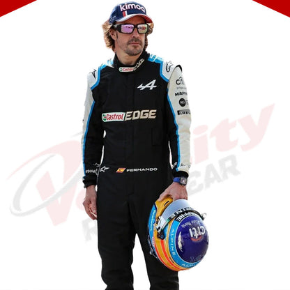2021 FERNANDO ALONSO ALPHINE F1 RACE SUIT - Velocity Racegear-2021 FERNANDO ALONSO ALPHINE F1 RACE SUIT KIDS - Velocity Racegear-F1 Racing Suit