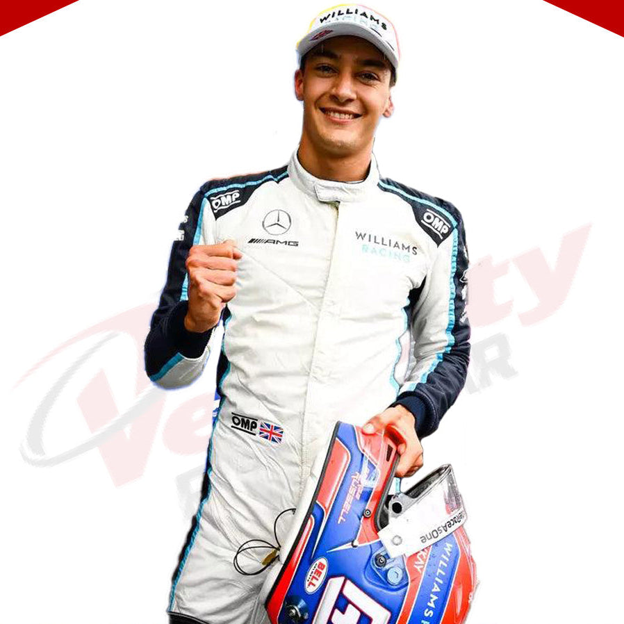 2021 George Russell Williams Racing F1 Race Suit - Velocity Racegear-2021 George Russell Williams Racing F1 Race Suit - Velocity Racegear-F1 Racing Suit