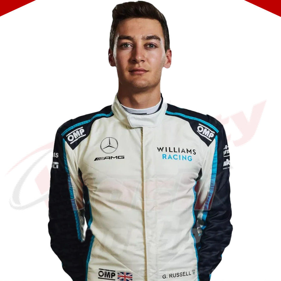 2021 George Russell Williams Racing F1 Race Suit - Velocity Racegear-2021 George Russell Williams Racing F1 Race Suit - Velocity Racegear-F1 Racing Suit