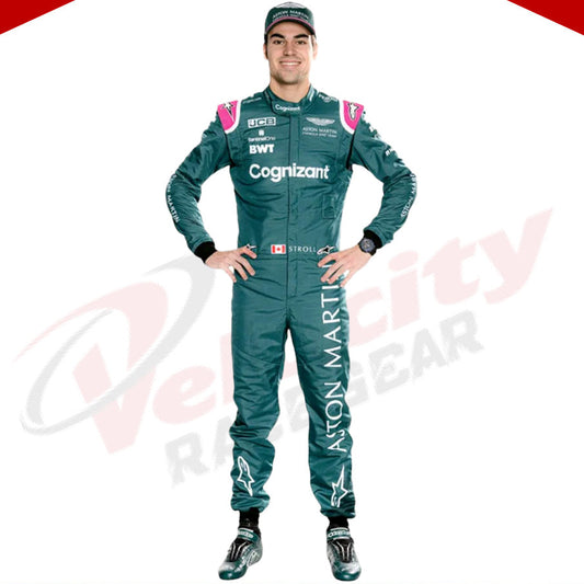 2021 Lance Stroll Aston Martin F1 Race Suit - Velocity Racegear-2021 Lance Stroll Aston Martin F1 Race Suit KIDS - Velocity Racegear-F1 Racing Suit