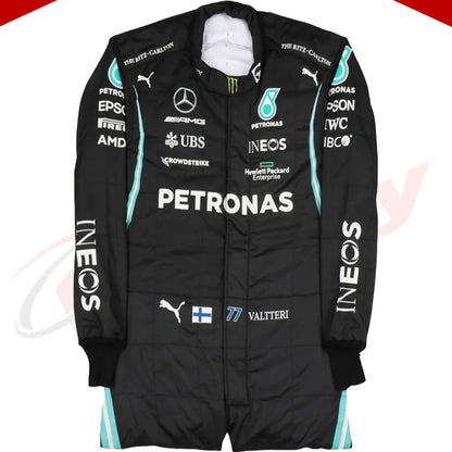 2021 Valtteri Bottas Mercedes-AMG Petronas F1 Team Replica Race Suit - Velocity Racegear-2021 Valtteri Bottas Mercedes-AMG Petronas F1 Team Replica Race Suit - Velocity Racegear-F1 Racing Suit