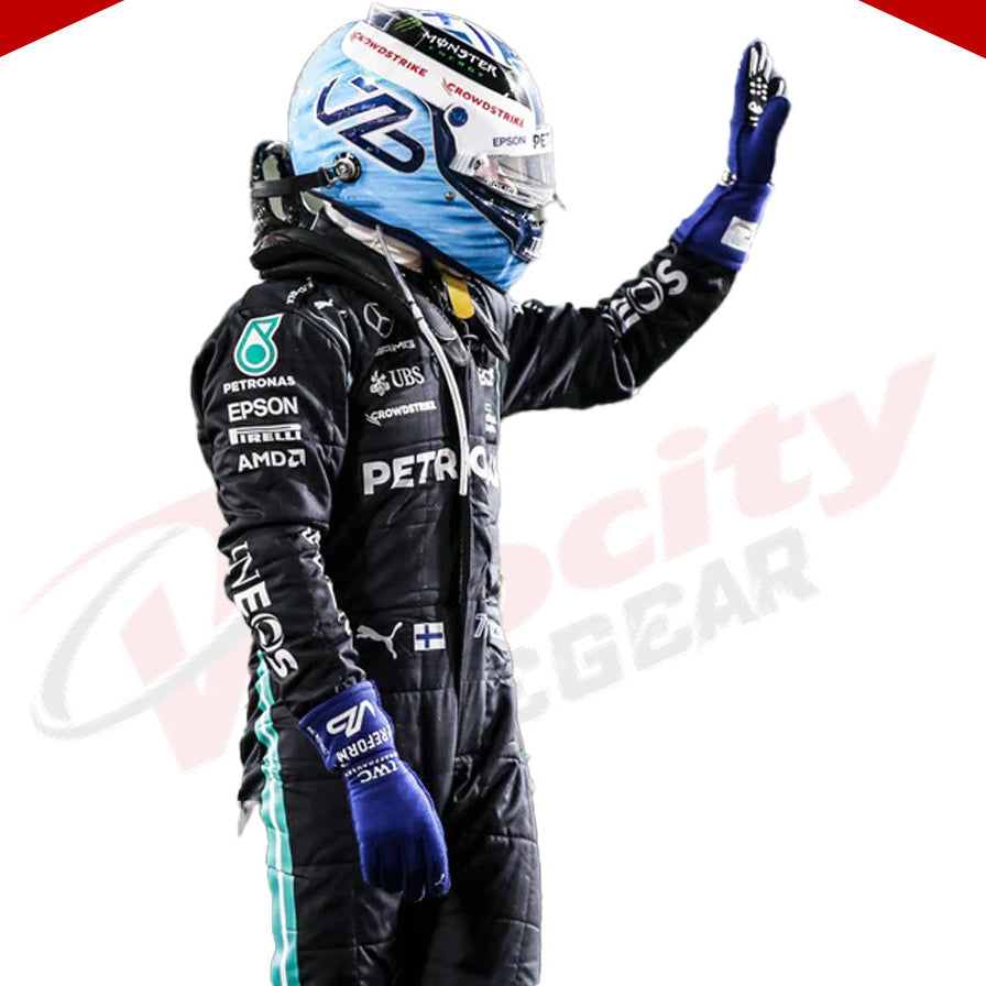 2021 Valtteri Bottas Mercedes-AMG Petronas F1 Team Replica Race Suit - Velocity Racegear-2021 Valtteri Bottas Mercedes-AMG Petronas F1 Team Replica Race Suit - Velocity Racegear-F1 Racing Suit