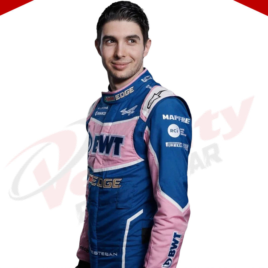 2022 ESTEBAN OCON BWT F1 RACE SUIT - Velocity Racegear-2022 ESTEBAN OCON BWT F1 RACE SUIT - Velocity Racegear-F1 Racing Suit