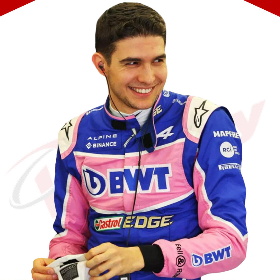 2022 ESTEBAN OCON BWT F1 RACE SUIT - Velocity Racegear-2022 ESTEBAN OCON BWT F1 RACE SUIT - Velocity Racegear-F1 Racing Suit