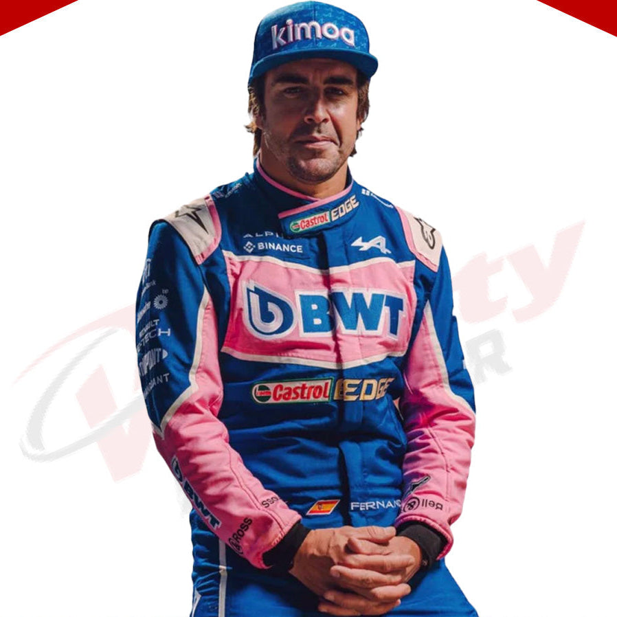 2022 FERNANDO ALONSO ALPHINE F1 RACE SUIT - Velocity Racegear-2022 FERNANDO ALONSO ALPHINE F1 RACE SUIT - Velocity Racegear-F1 Racing Suit