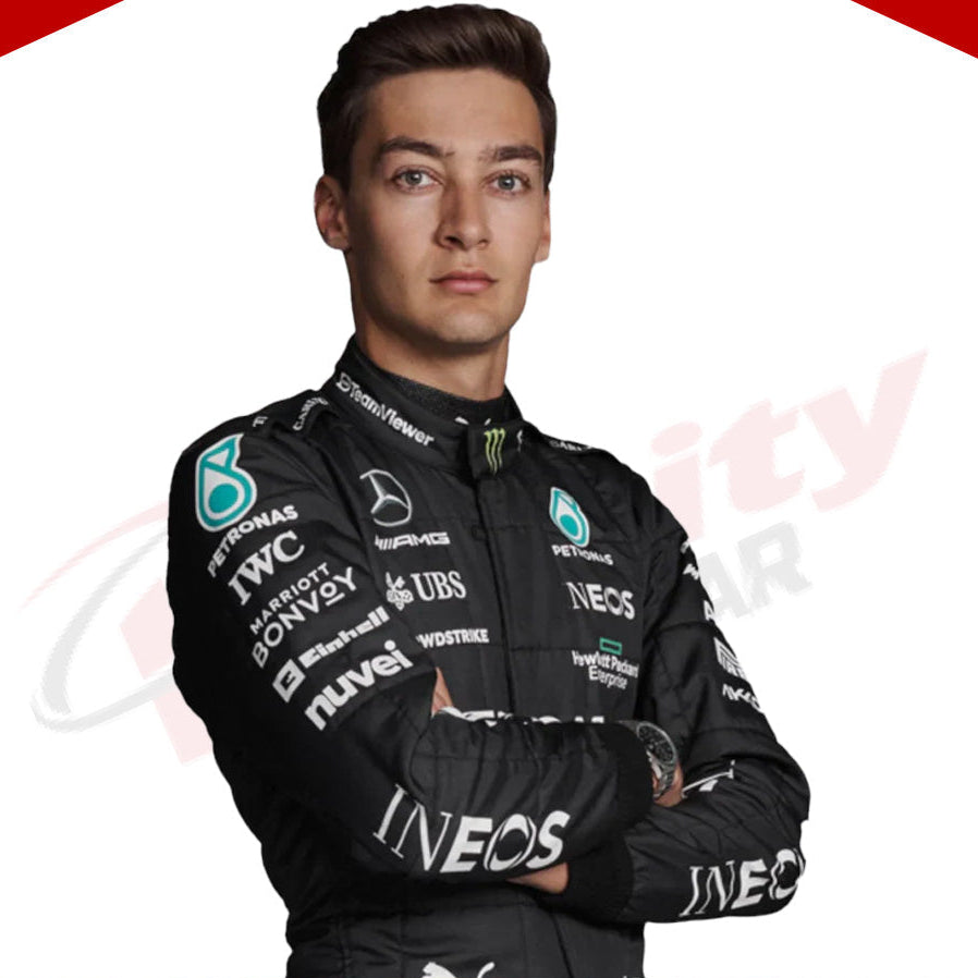 2022 George Russell Mercedes AMG F1 Race Suit - Velocity Racegear-2022 George Russell Mercedes AMG F1 Race Suit - Velocity Racegear-F1 Racing Suit