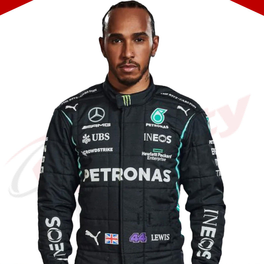 2022 Lewis Hamilton Mercedes AMG F1 Race Suit - Velocity Racegear-2022 Lewis Hamilton Mercedes AMG F1 Race Suit - Velocity Racegear-F1 Racing Suit