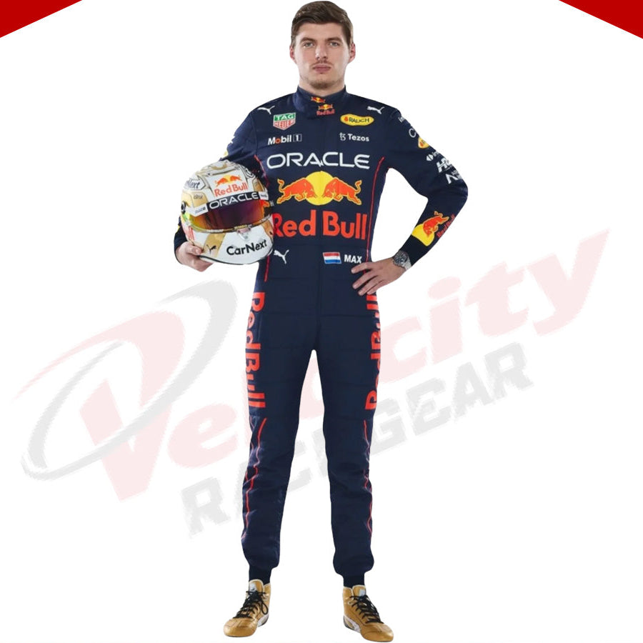 2022 Max Verstappen Red Bull F1 Race Suit - Velocity Racegear-2022 Max Verstappen Red Bull F1 Race Suit - Velocity Racegear-F1 Racing Suit