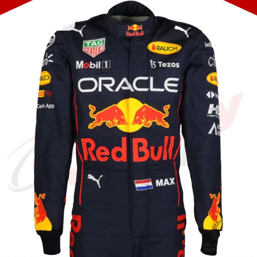2022 Max Verstappen Red Bull F1 Race Suit - Velocity Racegear-2022 Max Verstappen Red Bull F1 Race Suit - Velocity Racegear-F1 Racing Suit