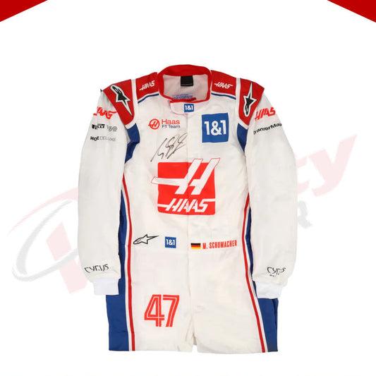 2022 Mick Schumacher Haas F1 Team Replica Race Suit - Velocity Racegear-2022 Mick Schumacher Haas F1 Team Replica Race Suit - Velocity Racegear-F1 Racing Suit