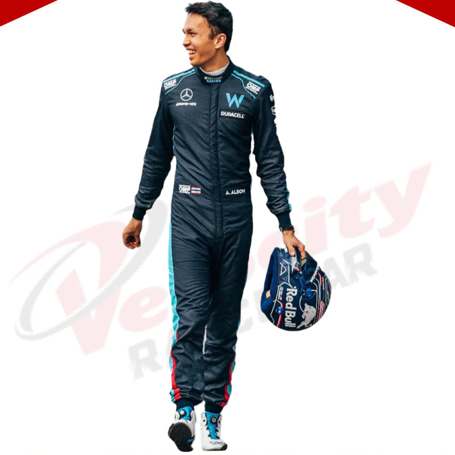 2022 New Alexander Albon F1 Race Suit Williams Racing - Velocity Racegear-2022 New Alexander Albon F1 Race Suit KIDS Williams Racing - Velocity Racegear-F1 Racing Suit