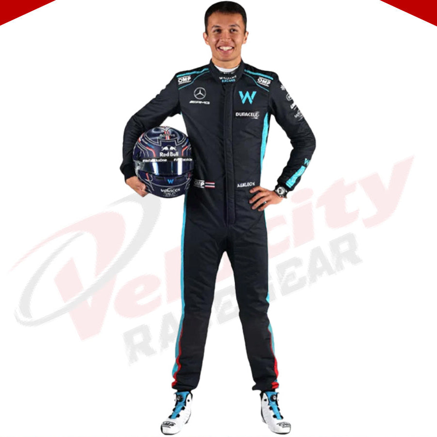 2022 New Alexander Albon F1 Race Suit Williams Racing - Velocity Racegear-2022 New Alexander Albon F1 Race Suit KIDS Williams Racing - Velocity Racegear-F1 Racing Suit