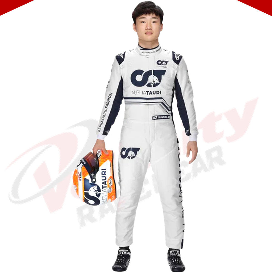 2022 Yuki Tsunoda Scuderia AlphaTauri F1 Race Suit - Velocity Racegear-2022 Yuki Tsunoda Scuderia AlphaTauri F1 Race Suit KIDS - Velocity Racegear-F1 Racing Suit
