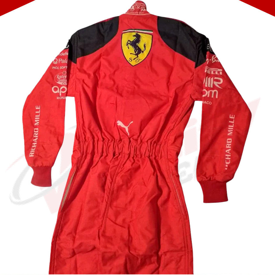 2023 Carlos Sainz Race Scuderia Ferrari F1 Race Suit - Velocity Racegear-2023 Carlos Sainz Race Scuderia Ferrari F1 Race Suit - Velocity Racegear-F1 Racing Suit