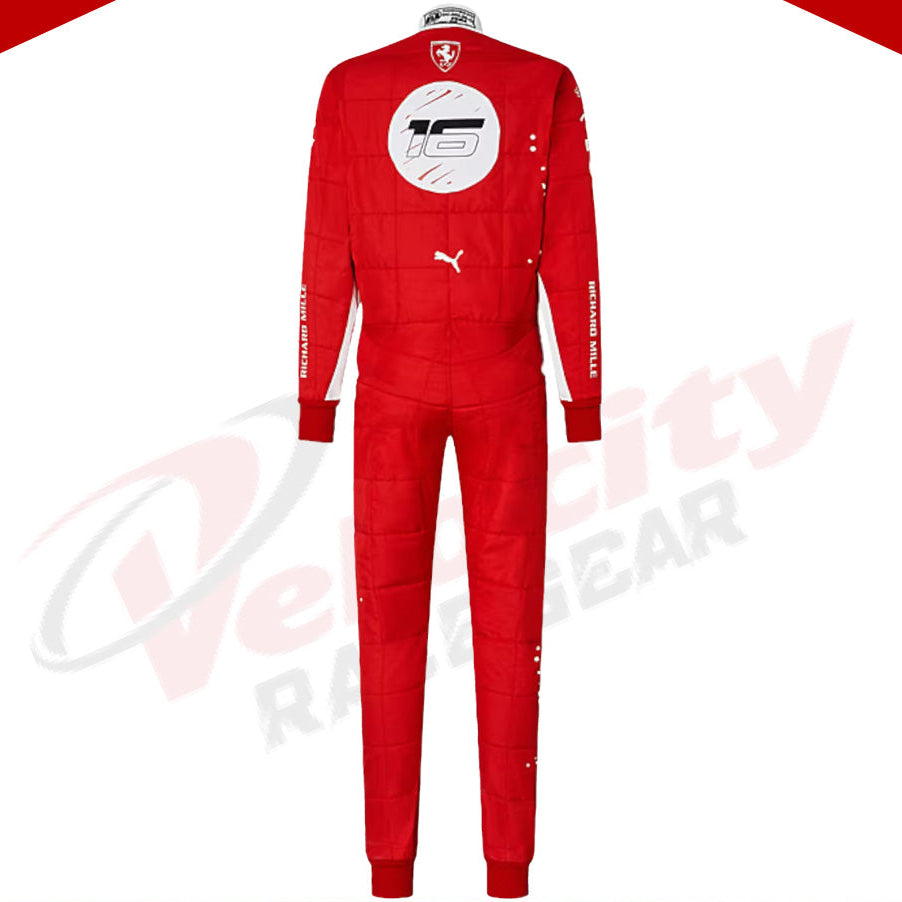 2023 Charles Leclerc Ferrari F1 Race Suit - Velocity Racegear-2023 Charles Leclerc Ferrari F1 Race Suit - Velocity Racegear-F1 Racing Suit