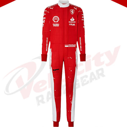 2023 Charles Leclerc Ferrari F1 Race Suit - Velocity Racegear-2023 Charles Leclerc Ferrari F1 Race Suit - Velocity Racegear-F1 Racing Suit