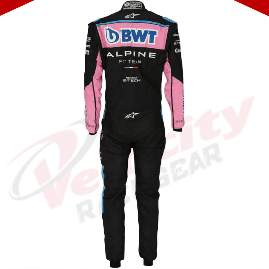 2023 Esteban Ocon BWT Alpine F1 Team Race Suit - Mexico GP - Velocity Racegear-2023 Esteban Ocon BWT Alpine F1 Team Race Suit - Mexico GP - Velocity Racegear-F1 Racing Suit