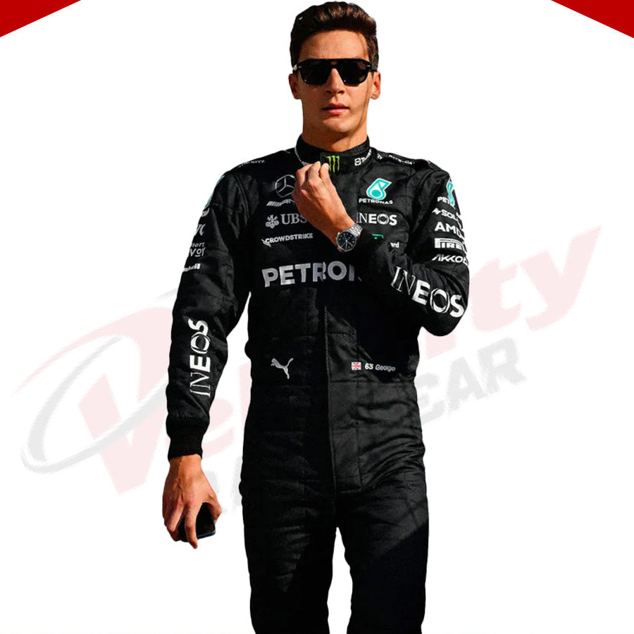 2023 George Russell Mercedes AMG F1 Race Suit - Velocity Racegear-2023 George Russell Mercedes AMG F1 Race Suit - Velocity Racegear-F1 Racing Suit