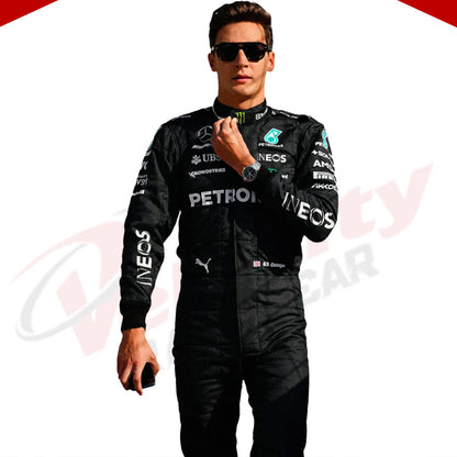 2023 George Russell Mercedes AMG F1 Race Suit - Velocity Racegear-2023 George Russell Mercedes AMG F1 Race Suit - Velocity Racegear-F1 Racing Suit