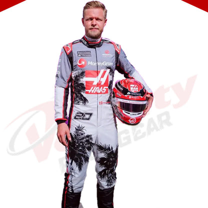 2023 Kevin Magnussen Haas F1 Team Race Suit  - Miami GP - Velocity Racegear-2023 Kevin Magnussen Haas F1 Team Race Suit KIDS - Miami GP - Velocity Racegear-F1 Racing Suit