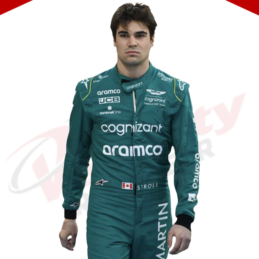 2023 LANCE STROLL ASTON MARTIN F1 RACE SUIT - Velocity Racegear-2023 LANCE STROLL ASTON MARTIN F1 RACE SUIT - Velocity Racegear-F1 Racing Suit