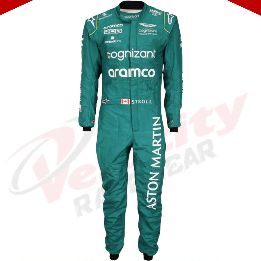 2023 LANCE STROLL ASTON MARTIN F1 RACE SUIT - Velocity Racegear-2023 LANCE STROLL ASTON MARTIN F1 RACE SUIT - Velocity Racegear-F1 Racing Suit