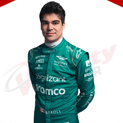 2023 LANCE STROLL ASTON MARTIN F1 RACE SUIT - Velocity Racegear-2023 LANCE STROLL ASTON MARTIN F1 RACE SUIT - Velocity Racegear-F1 Racing Suit