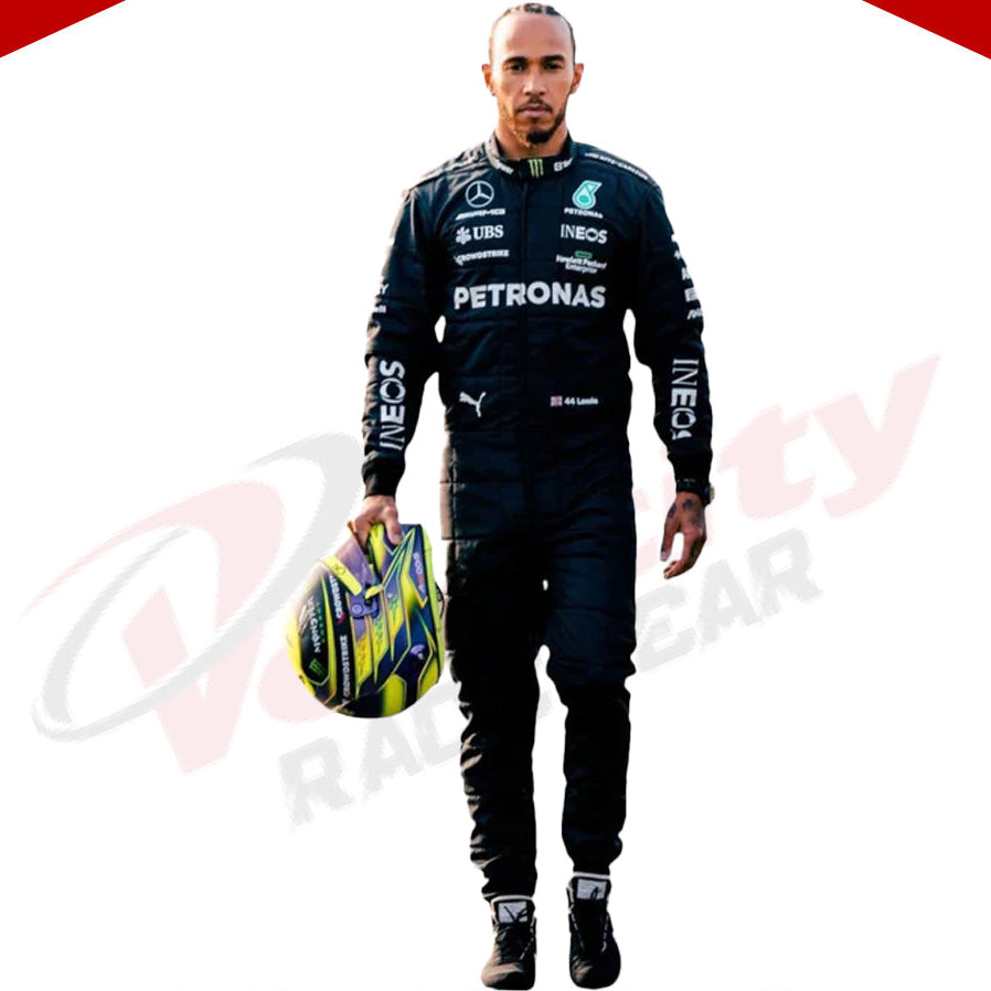2023 Lewis Hamilton Mercedes AMG F1 Race Suit - Velocity Racegear-2023 Lewis Hamilton Mercedes AMG F1 Race Suit - Velocity Racegear-F1 Racing Suit