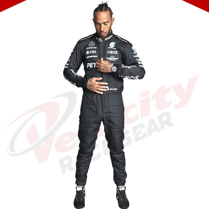 2023 Lewis Hamilton Mercedes AMG F1 Race Suit KIDS - Velocity Racegear-2023 Lewis Hamilton Mercedes AMG F1 Race Suit KIDS - Velocity Racegear-F1 Racing Suit