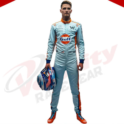 2023 Logan Sargeant Gulf F1 Race Suit Singapore GP - Velocity Racegear-2023 Logan Sargeant Gulf F1 Race Suit Singapore GP - Velocity Racegear-F1 Racing Suit
