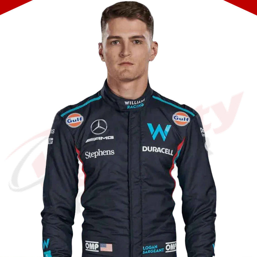 2023 Logan Sargeant Williams Racing F1 Race Suit - Velocity Racegear-2023 Logan Sargeant Williams Racing F1 Race Suit - Velocity Racegear-F1 Racing Suit