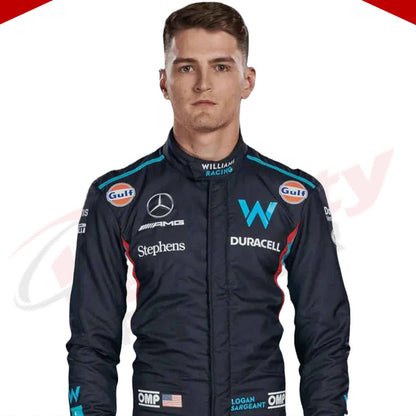 2023 Logan Sargeant Williams Racing F1 Race Suit - Velocity Racegear-2023 Logan Sargeant Williams Racing F1 Race Suit - Velocity Racegear-F1 Racing Suit