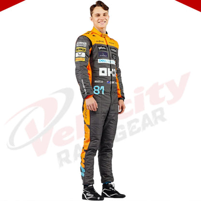 2023 New Oscar Piastri official Replica Race Suit Team McLaren F1 - Velocity Racegear-2023 New Oscar Piastri official Replica Race Suit Team McLaren F1 - Velocity Racegear-F1 Racing Suit