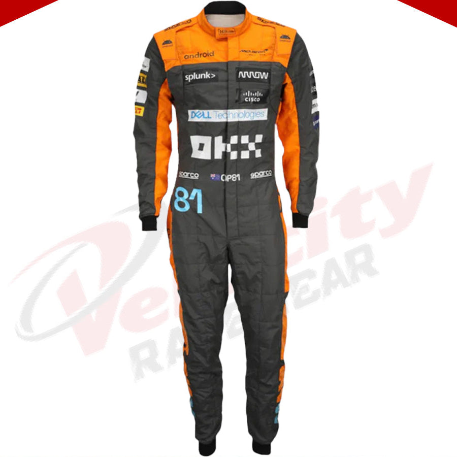 2023 New Oscar Piastri official Replica Race Suit Team McLaren F1 - Velocity Racegear-2023 New Oscar Piastri official Replica Race Suit Team McLaren F1 - Velocity Racegear-F1 Racing Suit