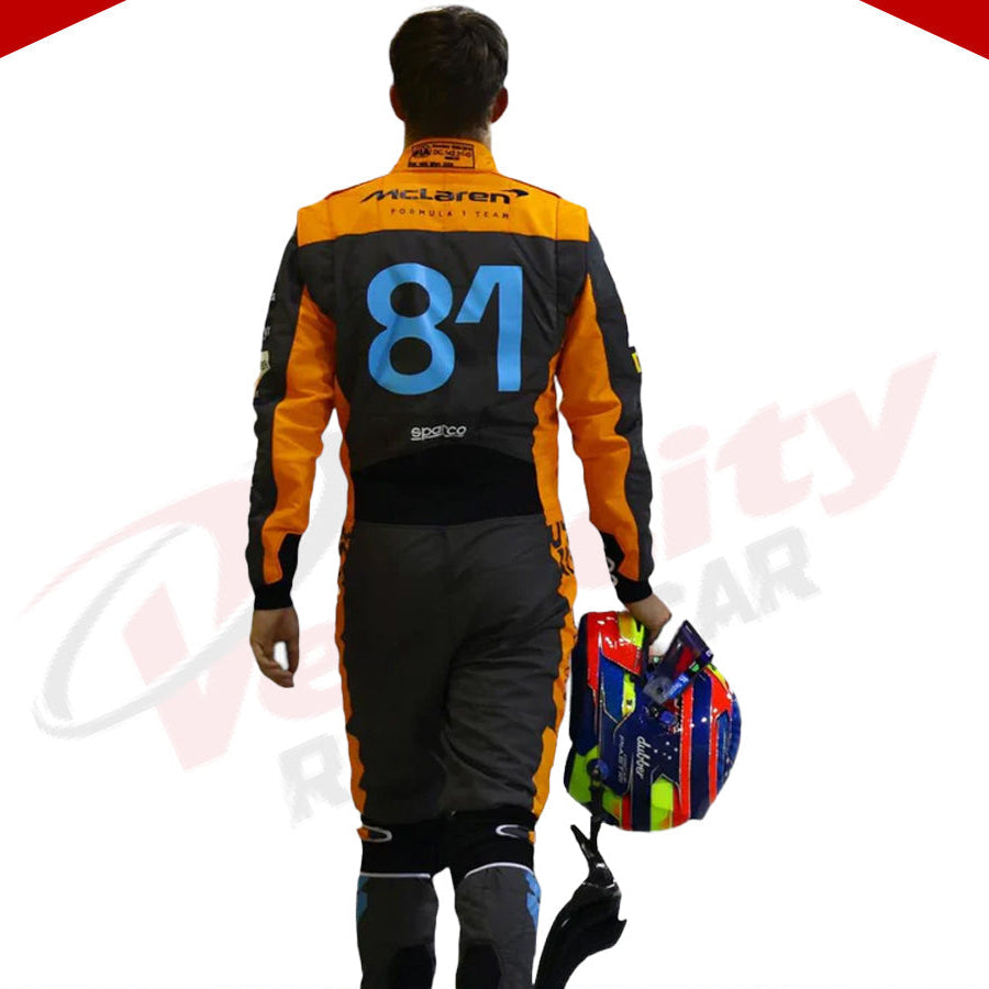 2023 New Oscar Piastri official Replica Race Suit Team McLaren F1 - Velocity Racegear-2023 New Oscar Piastri official Replica Race Suit Team McLaren F1 - Velocity Racegear-F1 Racing Suit
