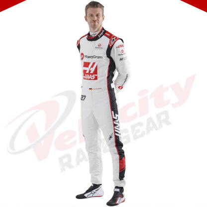 2023 Nico Hulkenberg Haas F1 Team F1 Race Suit - Velocity Racegear-2023 Nico Hulkenberg Haas F1 Team F1 Race Suit - Velocity Racegear-F1 Racing Suit