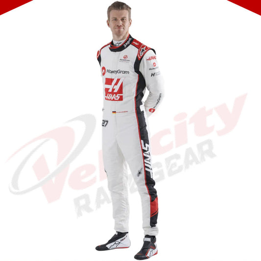 2023 Nico Hulkenberg Haas F1 Team F1 Race Suit - Velocity Racegear-2023 Nico Hulkenberg Haas F1 Team F1 Race Suit KIDS - Velocity Racegear-F1 Racing Suit