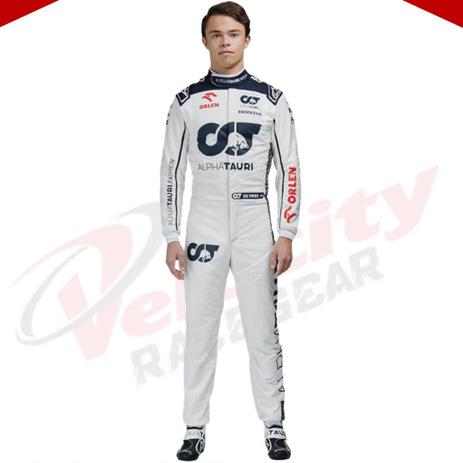 2023 Nyck De Vries Alphatauri F1 Race Suit - Velocity Racegear-2023 Nyck De Vries Alphatauri F1 Race Suit - Velocity Racegear-F1 Racing Suit