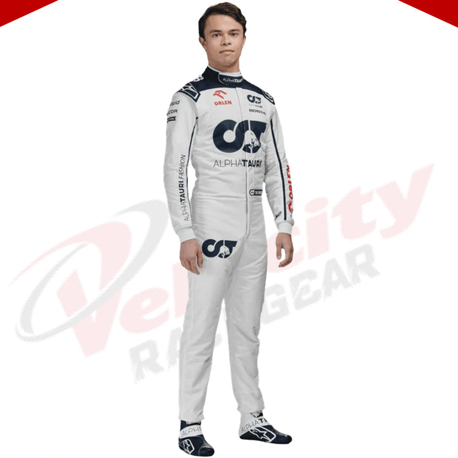 2023 Nyck De Vries Alphatauri F1 Race Suit - Velocity Racegear-2023 Nyck De Vries Alphatauri F1 Race Suit - Velocity Racegear-F1 Racing Suit