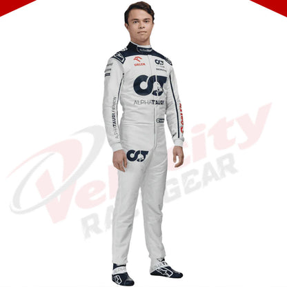 2023 Nyck De Vries Alphatauri F1 Race Suit - Velocity Racegear-2023 Nyck De Vries Alphatauri F1 Race Suit - Velocity Racegear-F1 Racing Suit