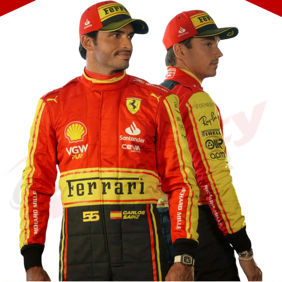 2023 Scuderia Ferrari F1 Race Suit  Monza GP Special Edition - Velocity Racegear-2023 Scuderia Ferrari F1 Race Suit KIDS Monza GP Special Edition - Velocity Racegear-F1 Racing Suit