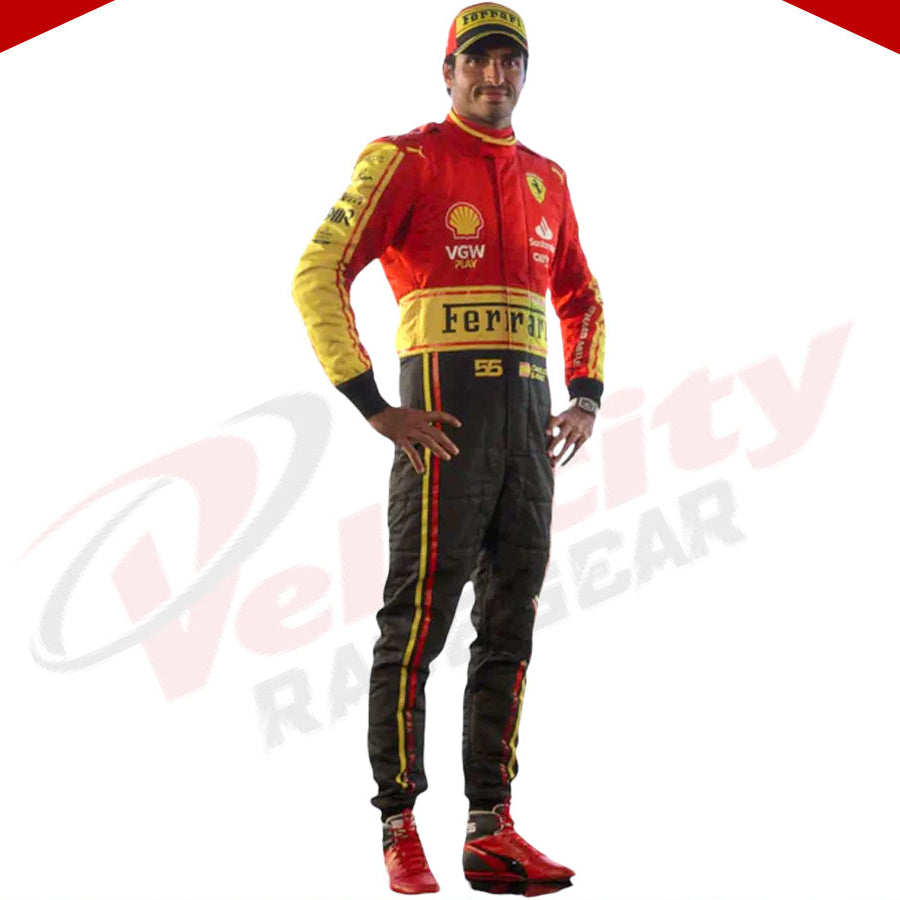 2023 Scuderia Ferrari F1 Race Suit  Monza GP Special Edition - Velocity Racegear-2023 Scuderia Ferrari F1 Race Suit KIDS Monza GP Special Edition - Velocity Racegear-F1 Racing Suit