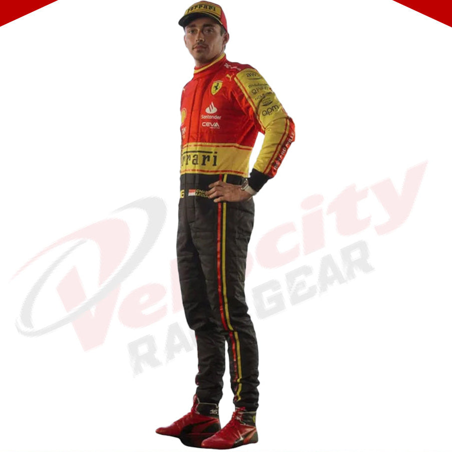 2023 Scuderia Ferrari F1 Race Suit  Monza GP Special Edition - Velocity Racegear-2023 Scuderia Ferrari F1 Race Suit KIDS Monza GP Special Edition - Velocity Racegear-F1 Racing Suit